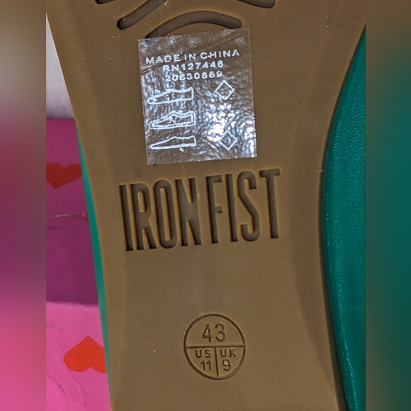 NEW RARE Good Luck Care Bear Iron Fist Green Ballet Flats US 10 11 UK 43 - Picture 10 of 16